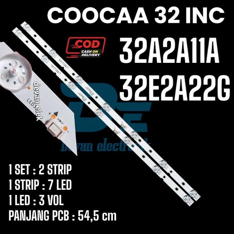 Backlight tv Coocaa 32E2A22G 32A2A11A - backlight tv led coocaa 32E2A22G 32A2A11A-led tv coocaa 7k 3