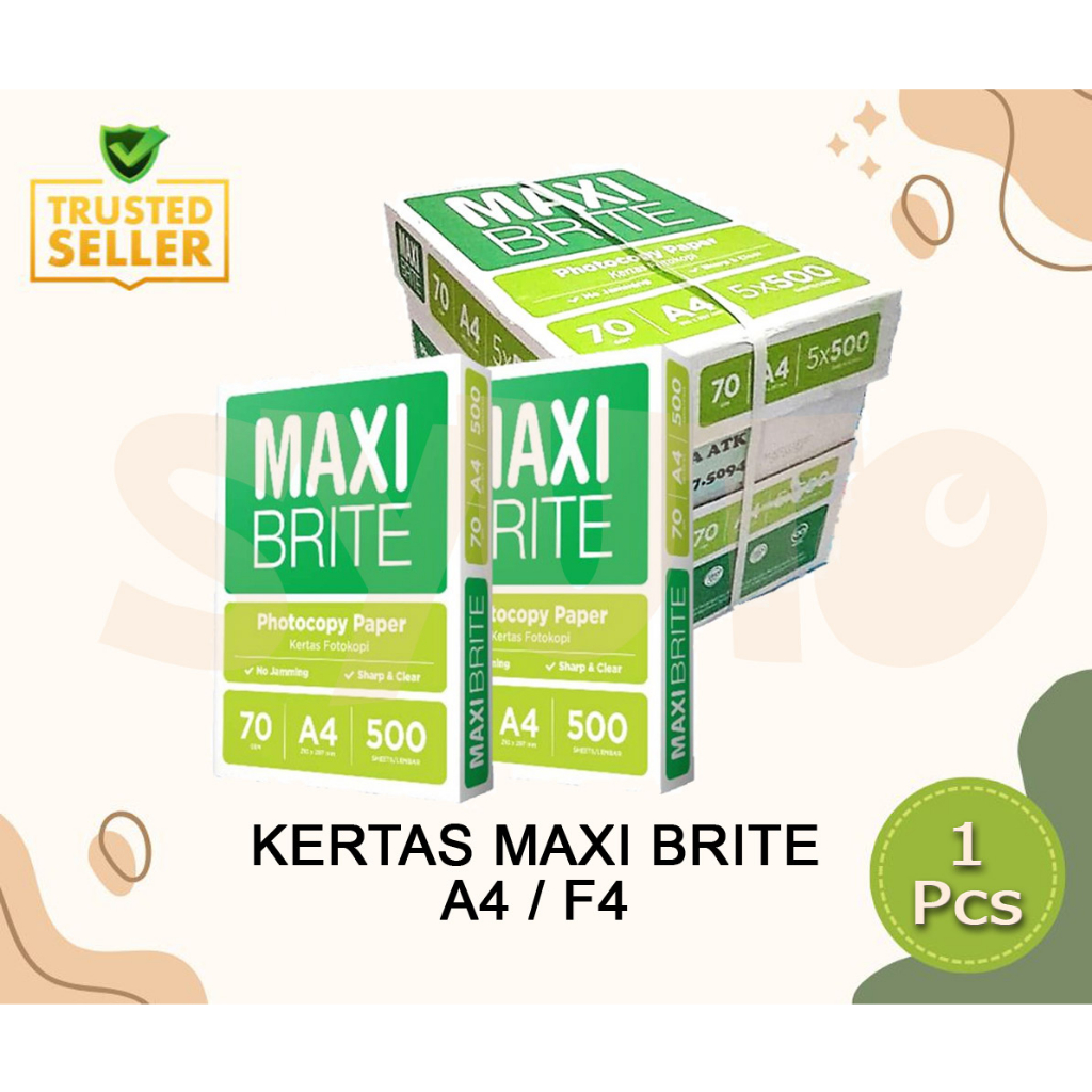 

KERTAS HVS A4 / F4 MAXI BRITE