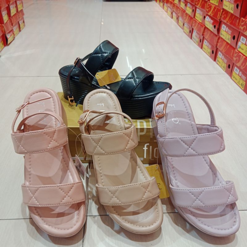 Sandal Wedges Wanita FLD ORI