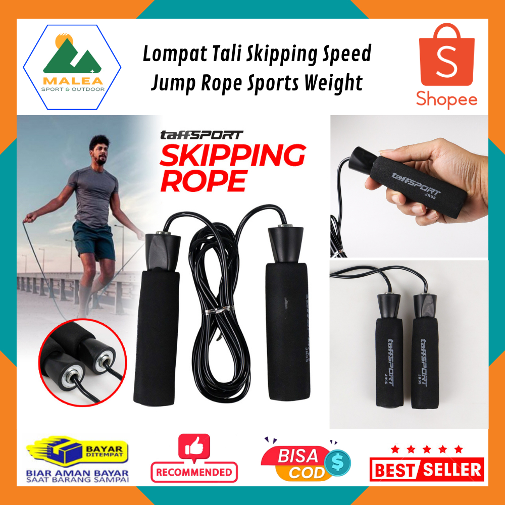 Lompat Tali Skipping Speed Jump Rope Sports Weight / Tali Lompat Kecepatan Tali Skipping Peralatan O