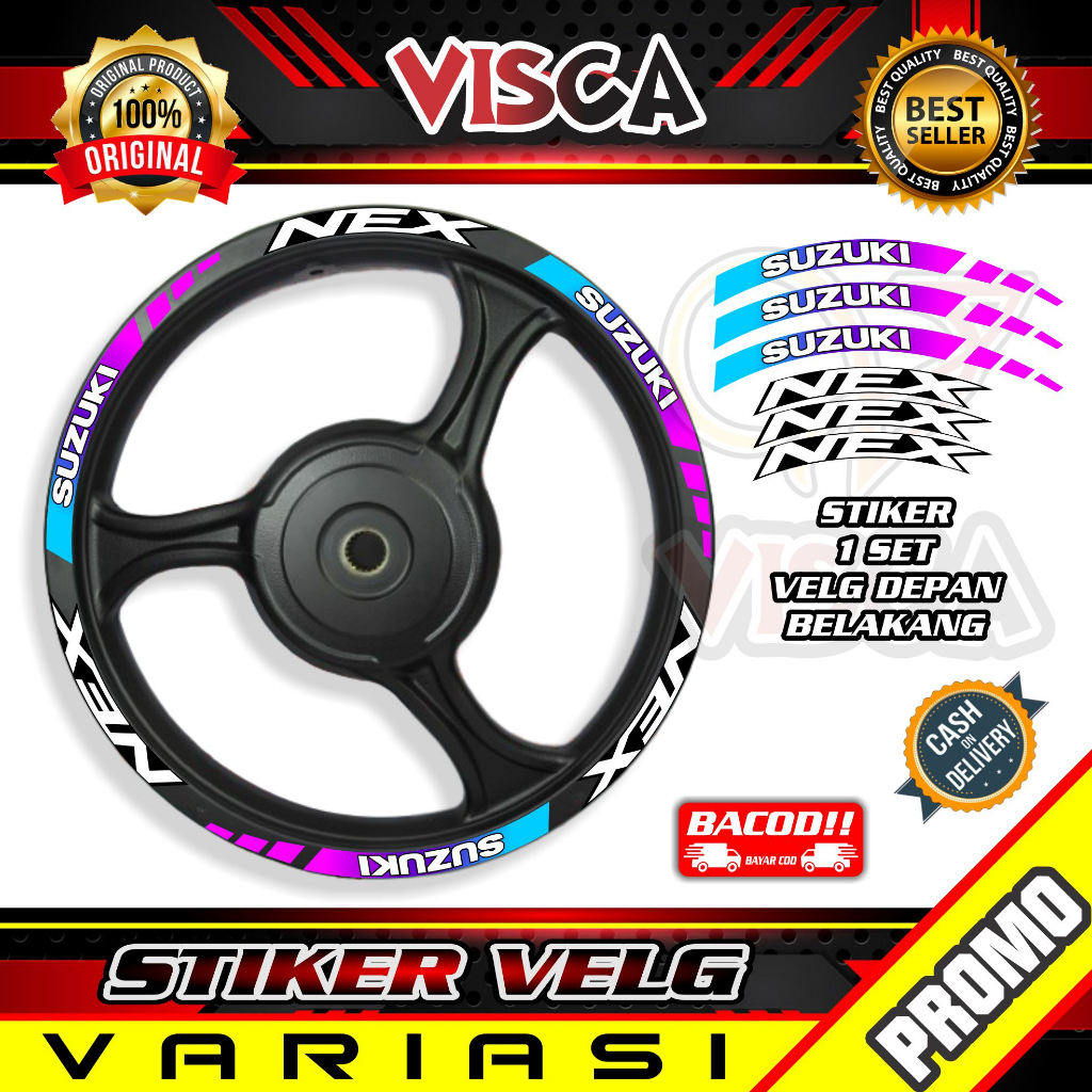 Stiker Velg List Velg Motor Stiker Velg NEX BUNGLON