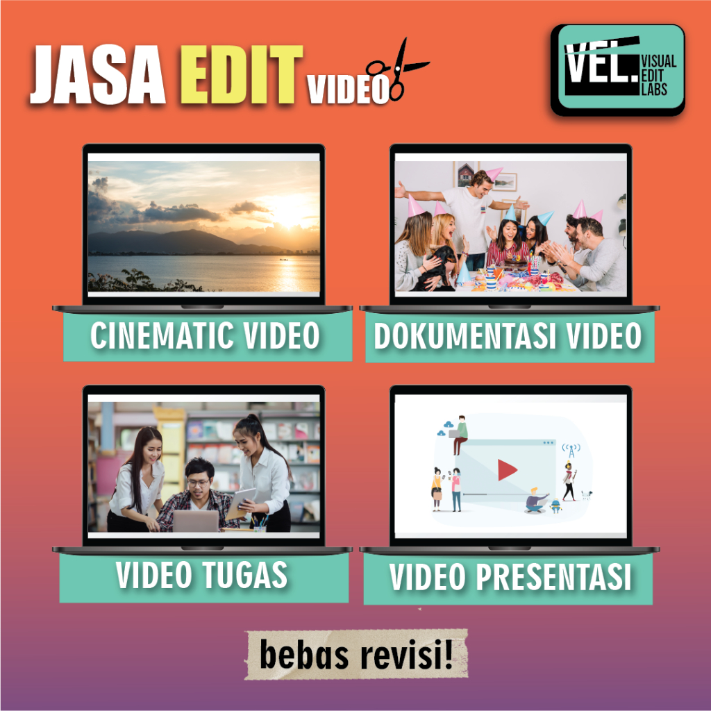 JASA EDIT VIDEO CINEMATIC, DOKUMENTASI, PERSENTASI, MOTION, DLL.