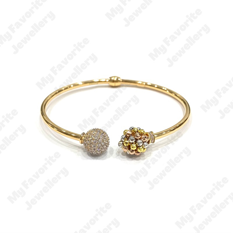 Gelang Tinju Bola Merica Emas Asli Kadar 700