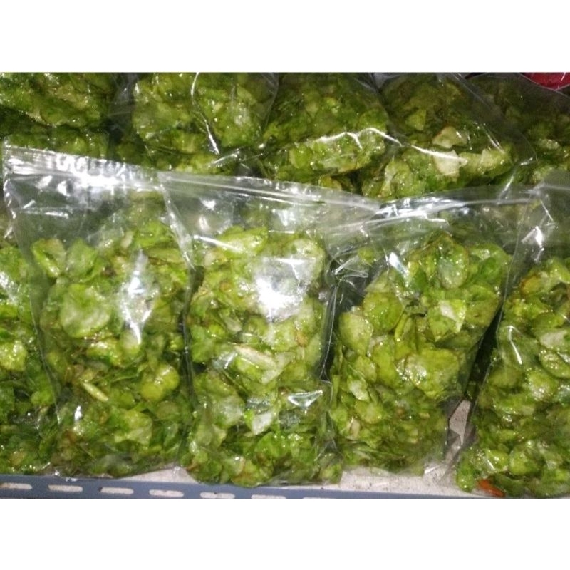 

keripik singkong sambel ijo & merah500 gram