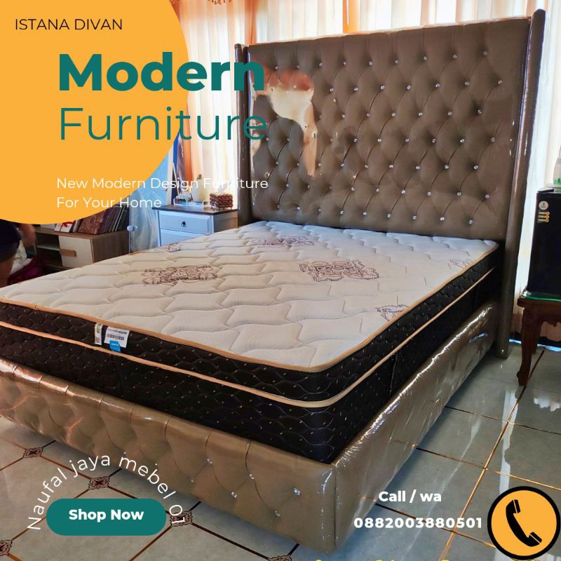 DIVAN, DIPAN, RANJANG SANDARAN ANDIN , TINGGI SANDARAN 180cm