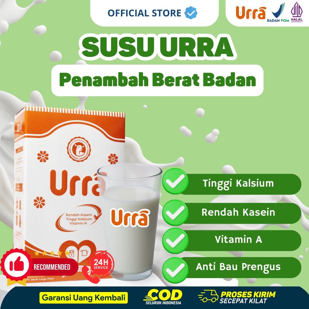 

SUSU URRA I Susu Kambing Bubuk Premium Penambah Berat Badan I Susu Kambing Sapera Saneen I Halal BPOM 200g