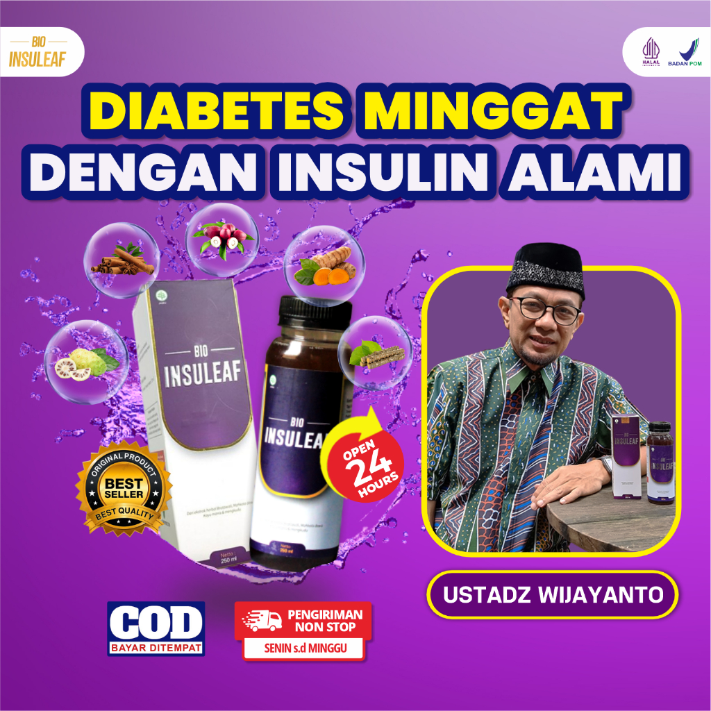 

BIO INSULEAF – 100% Herbal Alami Cegah & Bantu Atasi Diabetes Bantu Turunkan Kolesterol & Gula Darah / Bantu Cegah Gagal Ginjal / Bantu Cegah Diabetes Melitus