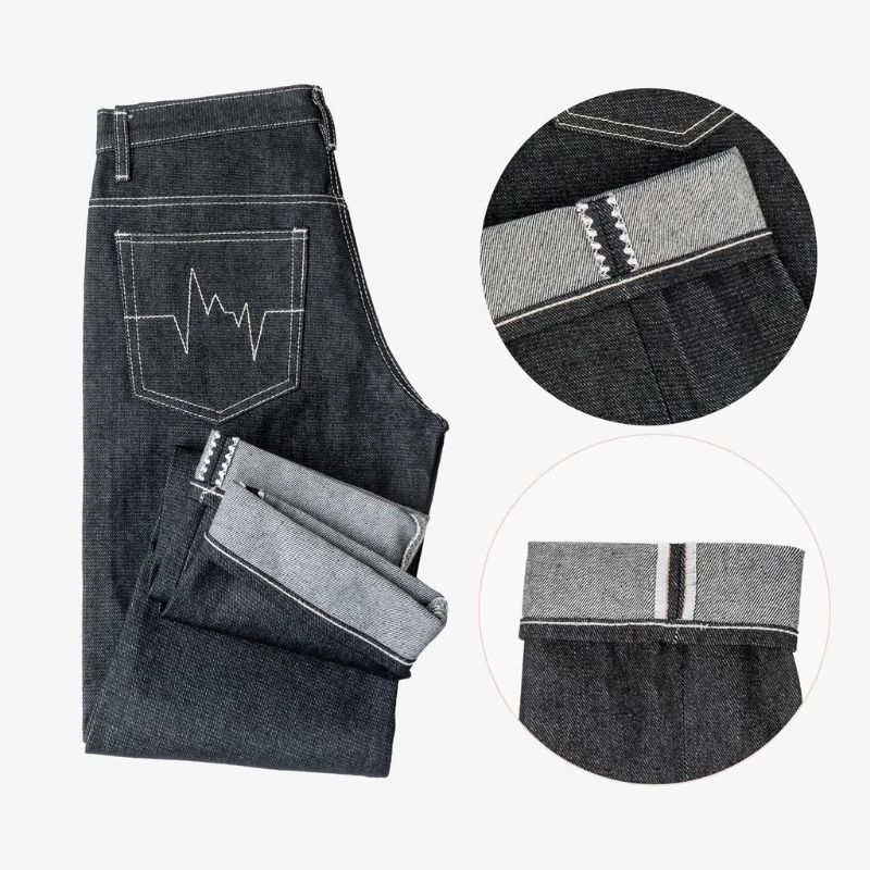 CELANA SELVEDGE ACCENT 15 Oz DENIM-SELVEDGE DENIM PRIA-SELVEDGE BLACK INDIGO