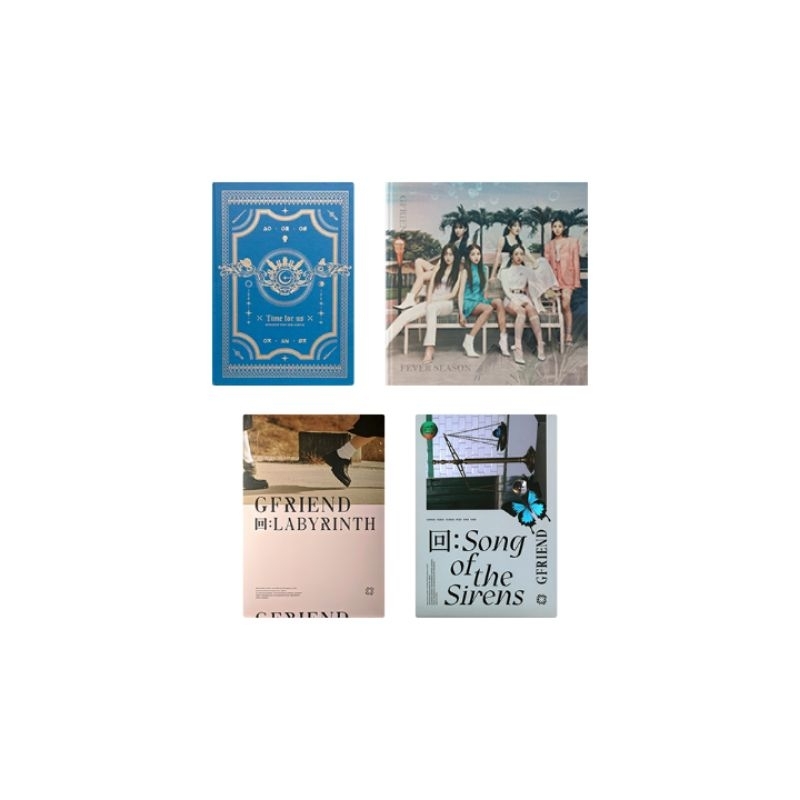 GFRIEND UNSEALED ALBUM + POSTER · TIME FOR US (LIMITED) / FEVER SEASON / LABYRINTH (CROSSROADS) / SO
