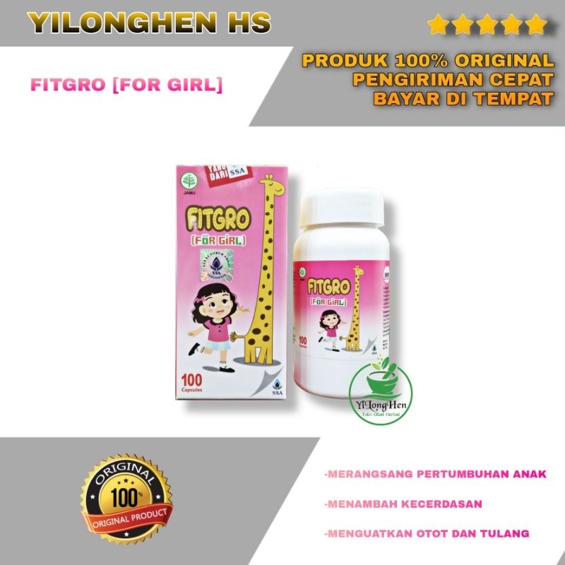 Fitgro Girl Yi Zhi Zeng Gao Wan For Girl Grow Up Pil Jerapah Obat Peninggi Badan Kapsul Pertumbuhan 