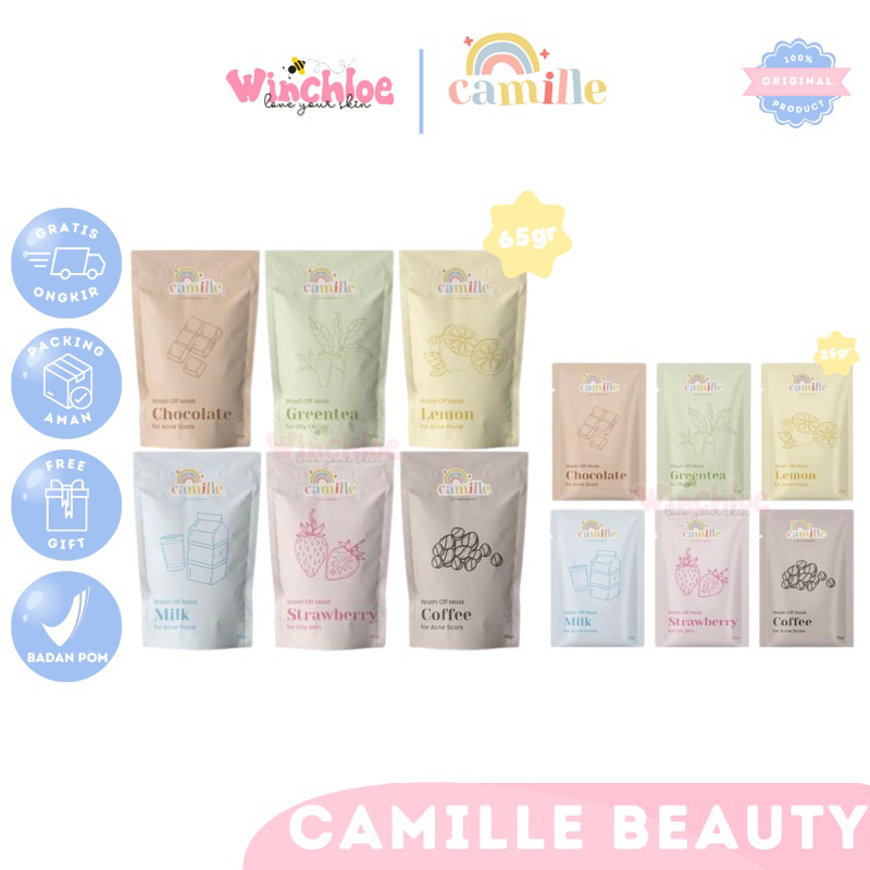 [WINCHLOE] MASKER CAMILLE BEAUTY BY NADSHAVV CAMILLE BPOM APPROVED/ MASKER CAMILLE BEAUTY/ FACEMASK 