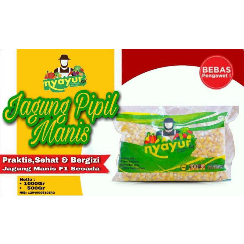 

Nyayur Kuy Jagung Pipil Manis 500gr dan 1kg