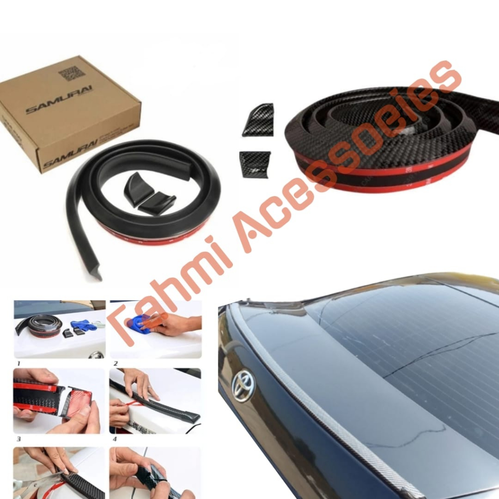 Mini Ducktail Spoiler Mobil Sedan Lips Bagasi Belakang Toyota Corolla