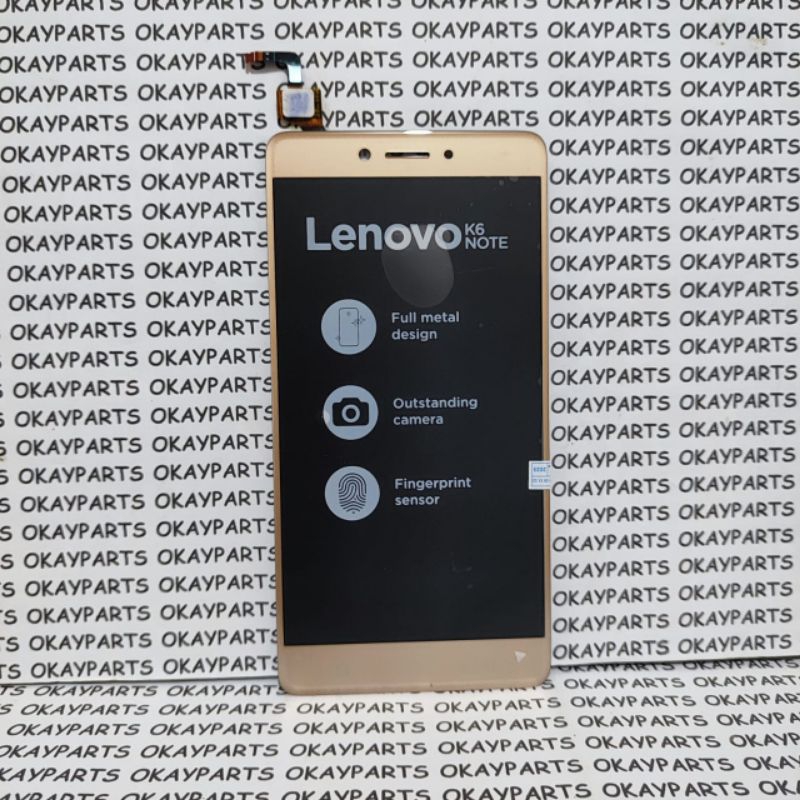 LCD TOUCHSCREEN LENOVO K6 NOTE K53A48 HITAM PUTIH EMAS
