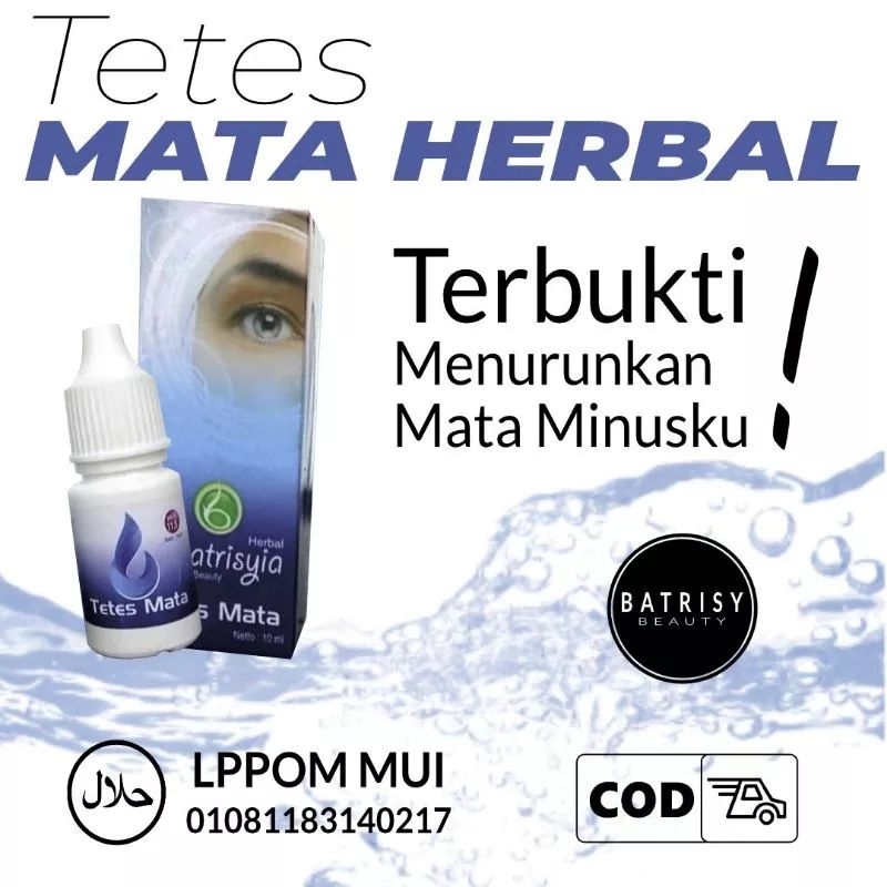 BATRISYIA TETES MATA/ TETES MATA HERBAL/MENGATASI MATA MINUS/ MATA KATARAK.