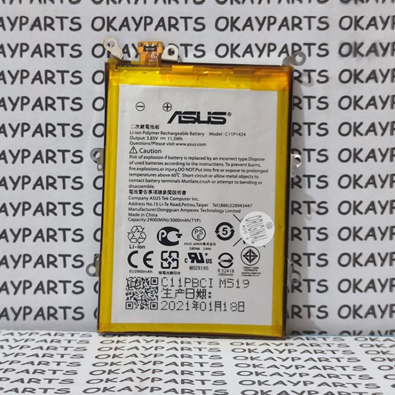 BATERAI BATRE BATTERY ASUS ZENFONE 2 5,5 INCHI Z00AD ZE550ML Z00A C11P1424