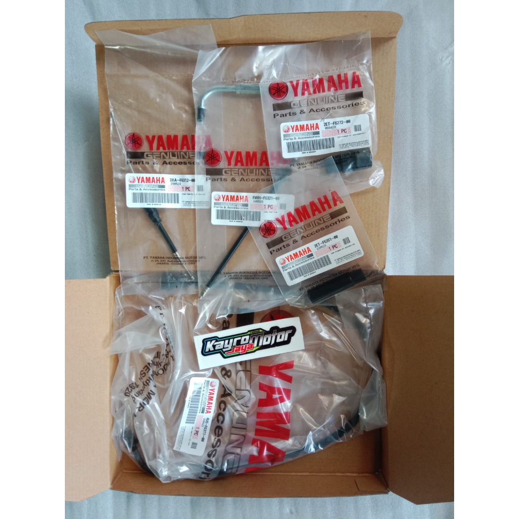 Throttle Cable Kit - Kabel Gas Set Tali gas Kabel Pompa Oli Samping Yamaha F1ZR FIZR F1Z FIZ R Asli 