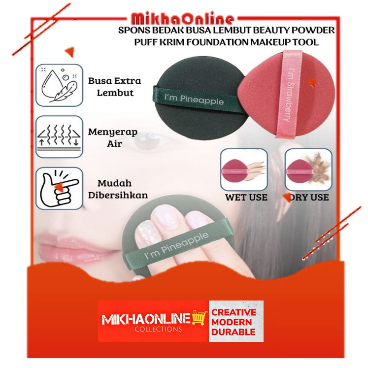Spons Bedak Tabur Busa Lembut