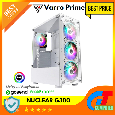 CASING GAMING VARRO PRIME NUCLEAR G300 + 3 FAN RGB
