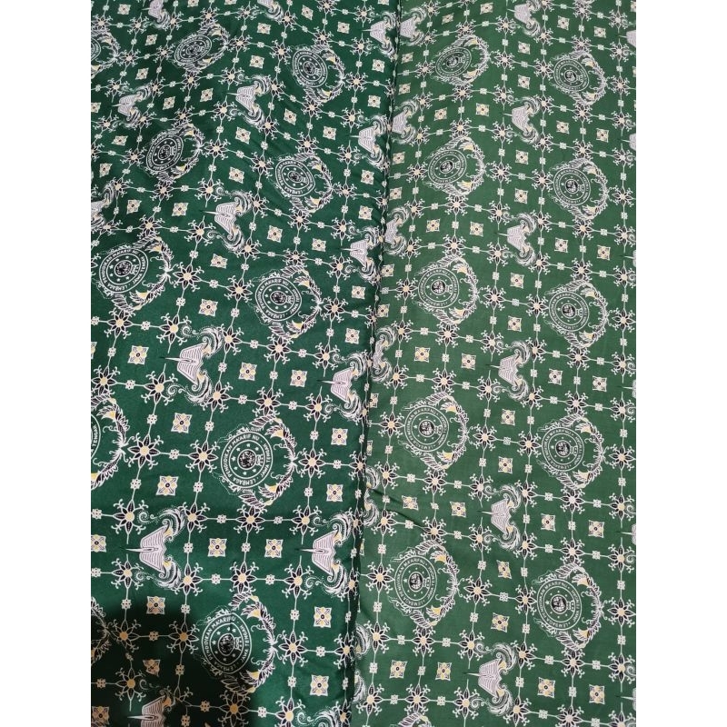 KAIN BATIK MA'ARIF NU WARNA HIJAU BAHAN BATIK SERAGAM ANAK ANAK MA'ARIF NU BAHAN KATUN DAN BSY MURAH
