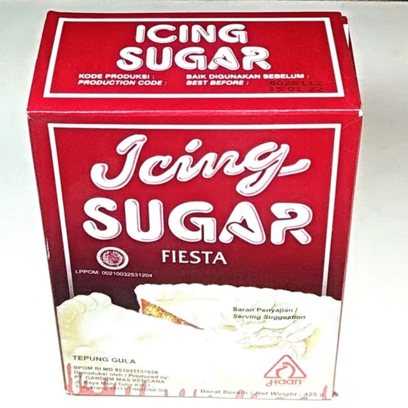 

Haan Fiesta Icing Sugar 425 gr Tepung Gula Dingin