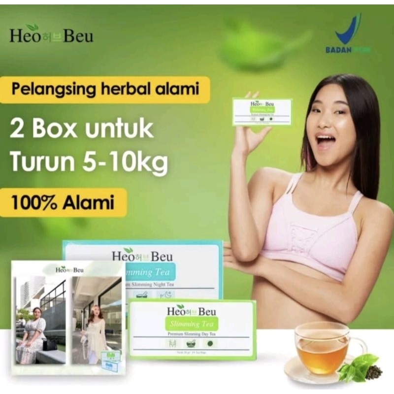 

HeoBeu Slimming Tea Korea Day & Night Original 100% (BPOM)