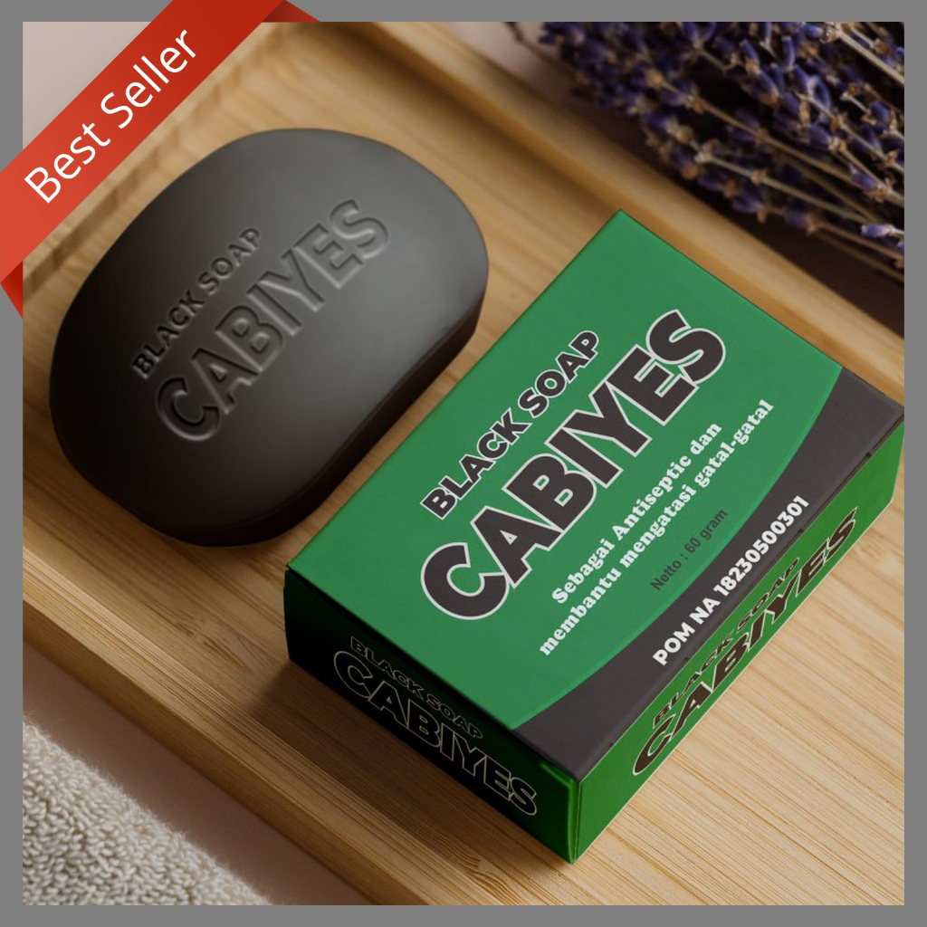 CABIYES Sabun untuk Mengatasi Gatal Scabies Kudis Eksim Kurap Panu Biduran Tinea Cruris Akibat Kutu Jamur Kuman Bakteri Alergi