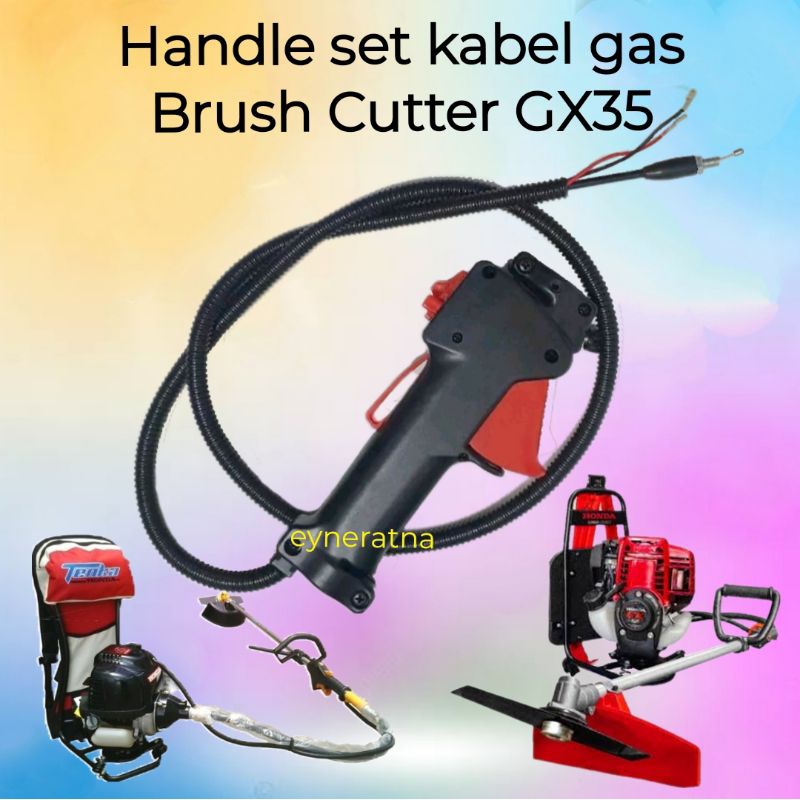 Handle gas assy GX31 GX35√handel gas komplit sparepart mesin potong rumput 4 tak√brush cutter for ho