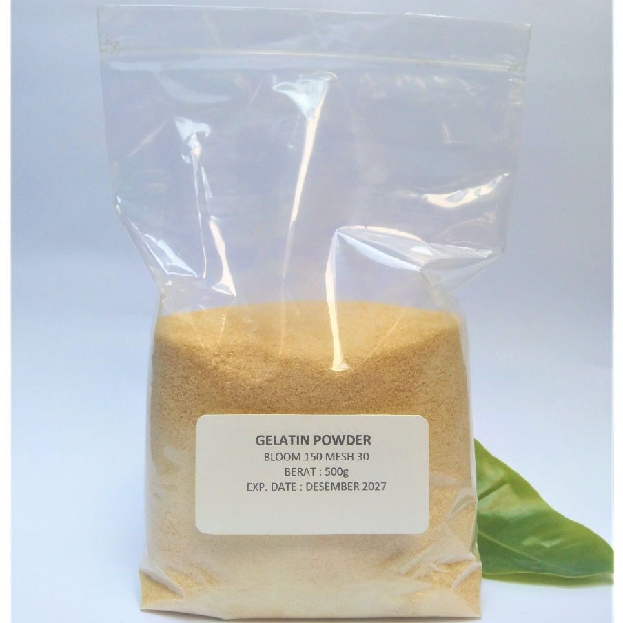 

ADY78 Gelatin Bubuk /Powder Halal MUI Murah 500g