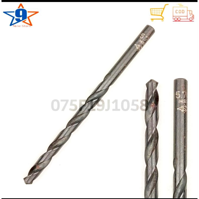 Mata bor besi 5.7mm HSS kobelco bukan carbide Nachi