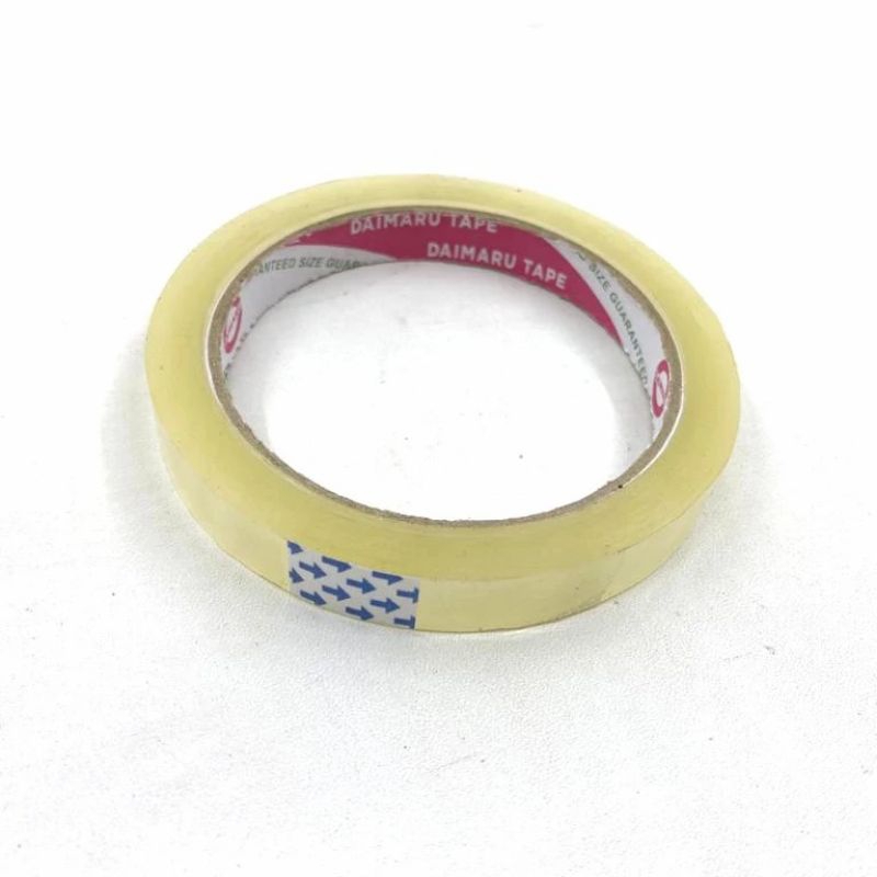 

Lakban Bening kecil ORIGINAL 1/2 inchi Daimaru Tape ISOLASI coklat selotip perekat bening mini murah