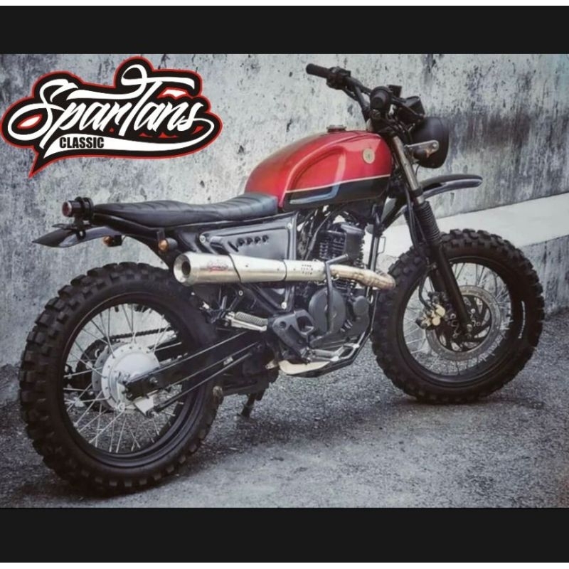 Knalpot Scrambler Scorpio Tiger Byson