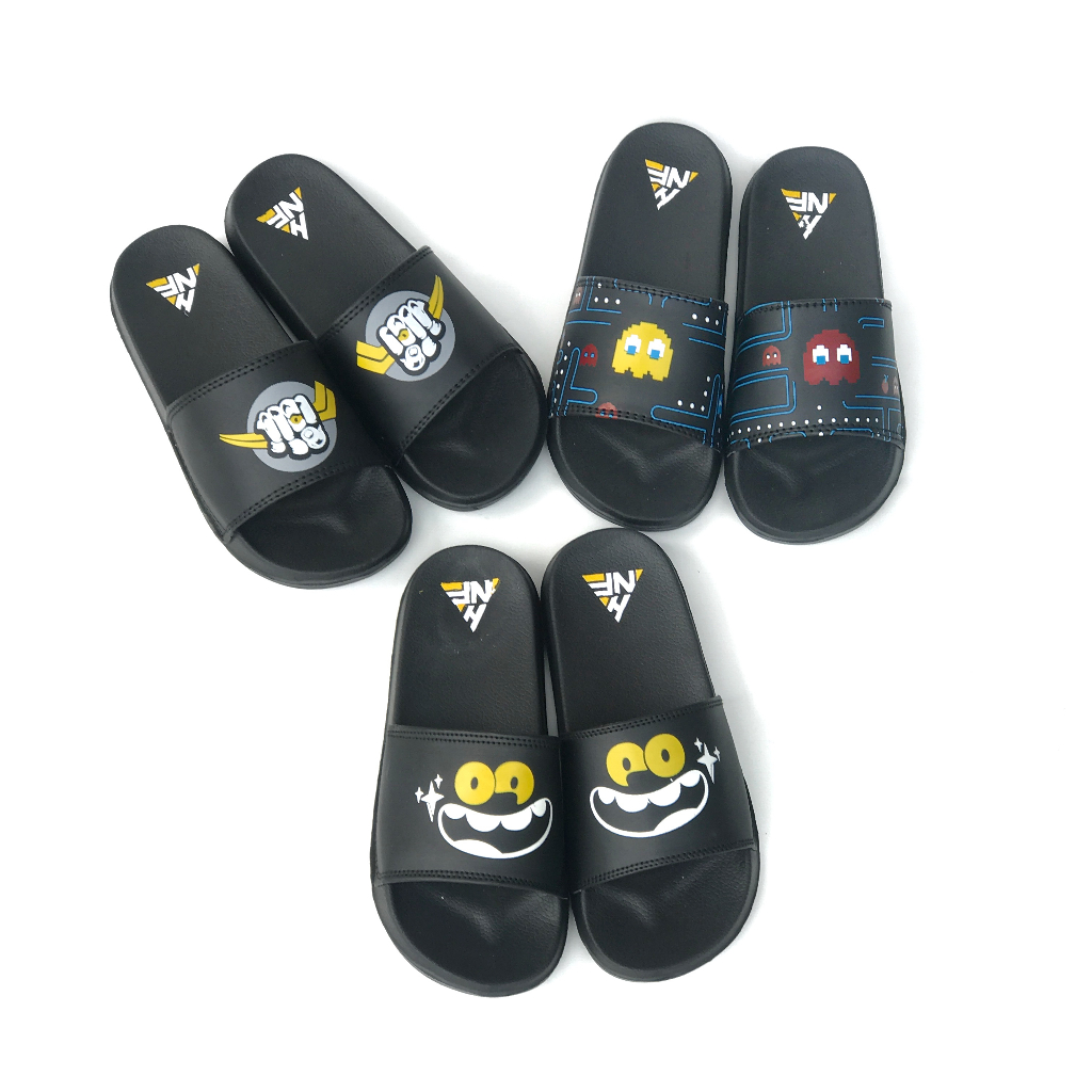 Sandal Anak Karakter Pacman Model Keren Bahan Ringan Empuk