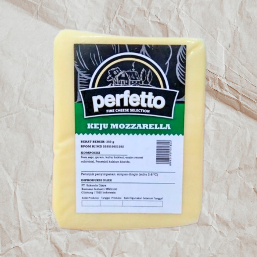 

Perfetto Mozzarella 200gr 250gr 1kg Keju Mozarela Mozzarela