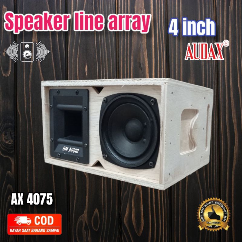 Terangshop17 Line Array Speaker 4 Inch Audax Ax 4075 Dan Audax Ax 4074
