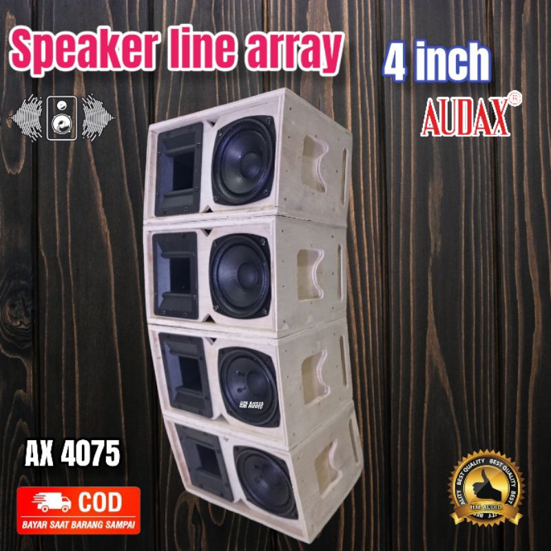 Line array Speaker 4 inch Audax ax 4075 dan Audax ax 4074