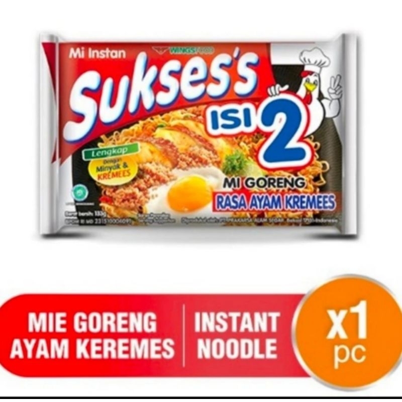 mie sukses isi 2 ayam kremes