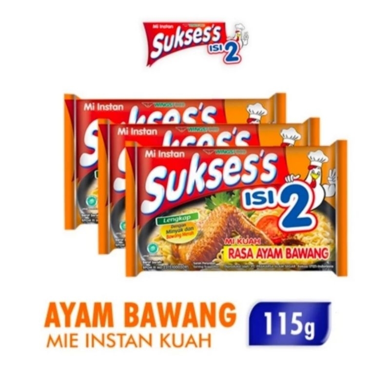 

mie sukses isi 2 ayam bawang