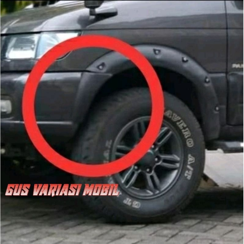 over fender bushwaker isuzu panther kapsul tahun 2000 ke atas untuk tipe Lm , Ls , Lv , touring SATU
