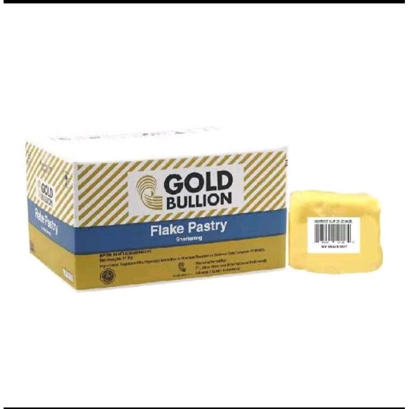 

Gold bullion flake pastry