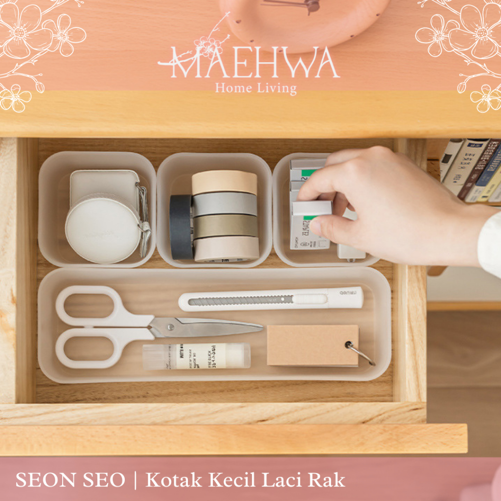 MAEHWA - SEON SEO Tray Alat Kantor Multifungsi Organizer Sekat Alat Tulis Perlengkapan Penyimpanan R