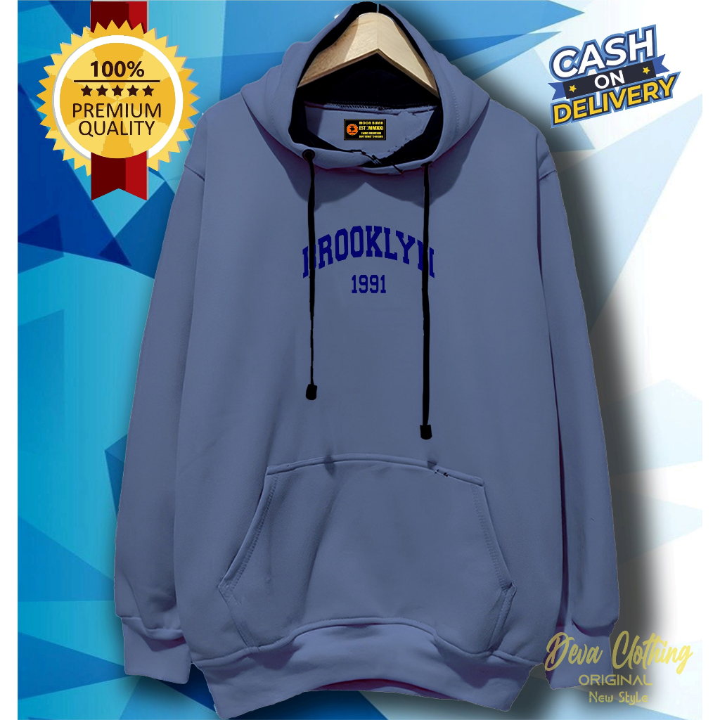 Hoodie Pria Distro Sweater Pria Wanita Terlaris Jaket Original Sablon Broklin Ori Couple Pasangan Pr