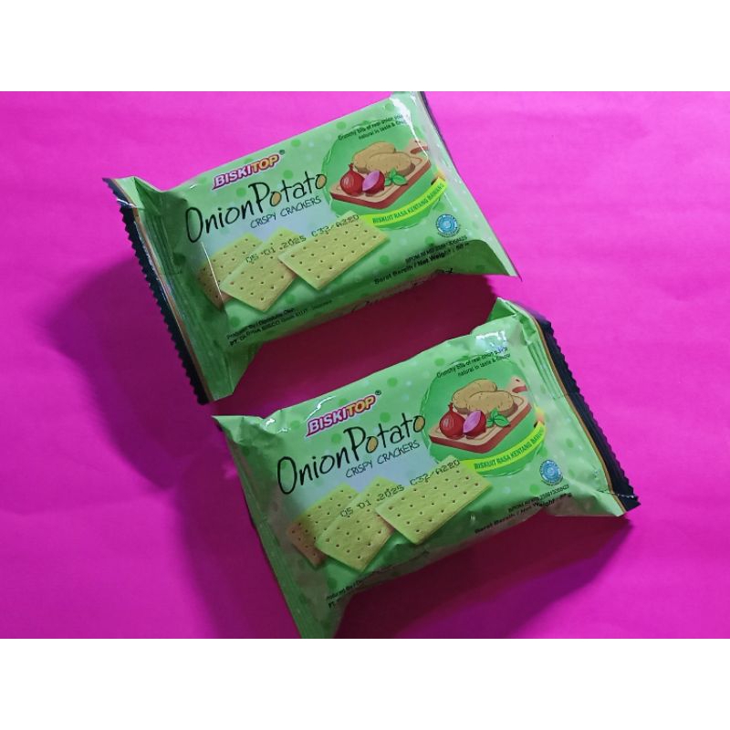 

Biskitop Onion Potato Crispy Crackers 50 gr