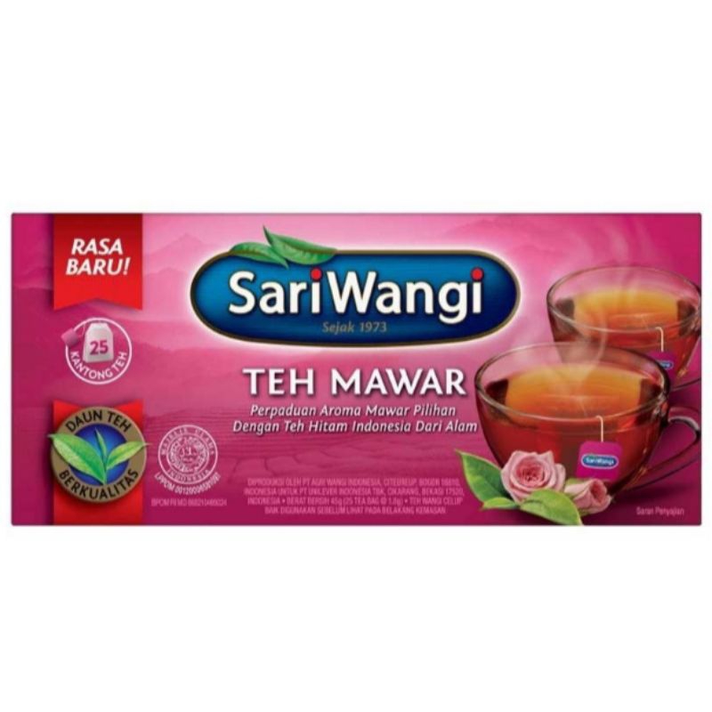 

SariWangi Teh Celup Mawar isi 25