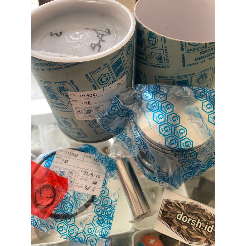 Seher piston Vespa 3M Ricambi ring tipis