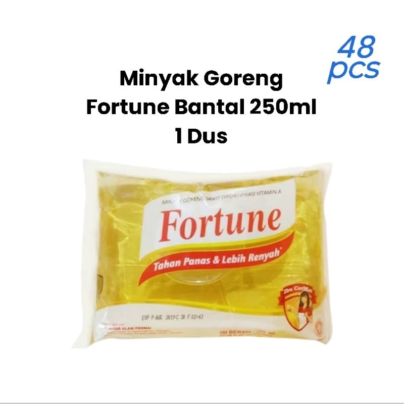 Fortune Minyak Goreng Sawit Premium Kemasan Bantal Pillow Pack Mini Kecil 250ml 250 ml 1 Dus / Box /