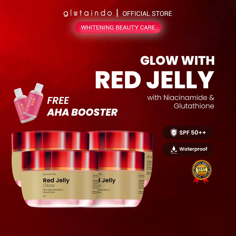 4 Pcs Red Jelly Glowing Booster