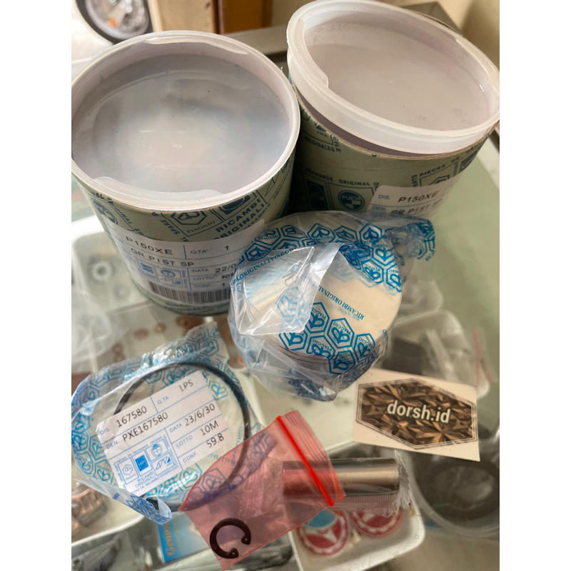 Seher Piston Vespa 10M Ricambi ring tipis