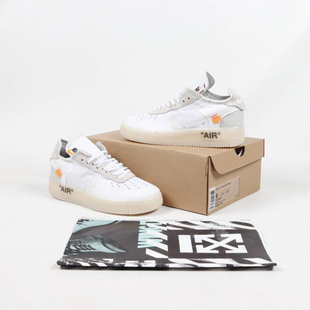 SEPATU OFF WHITE X NIKE AIR FORCE 1 LOW VIRGIL GHOSTING