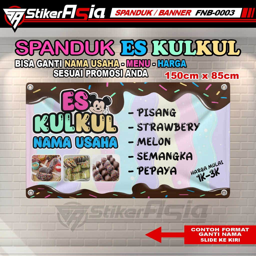 Spanduk ES KULKUL BANNER Eskulkul SpandukJajanan CetakBanner CetakSpanduk SpandukMakanan StikerAsia